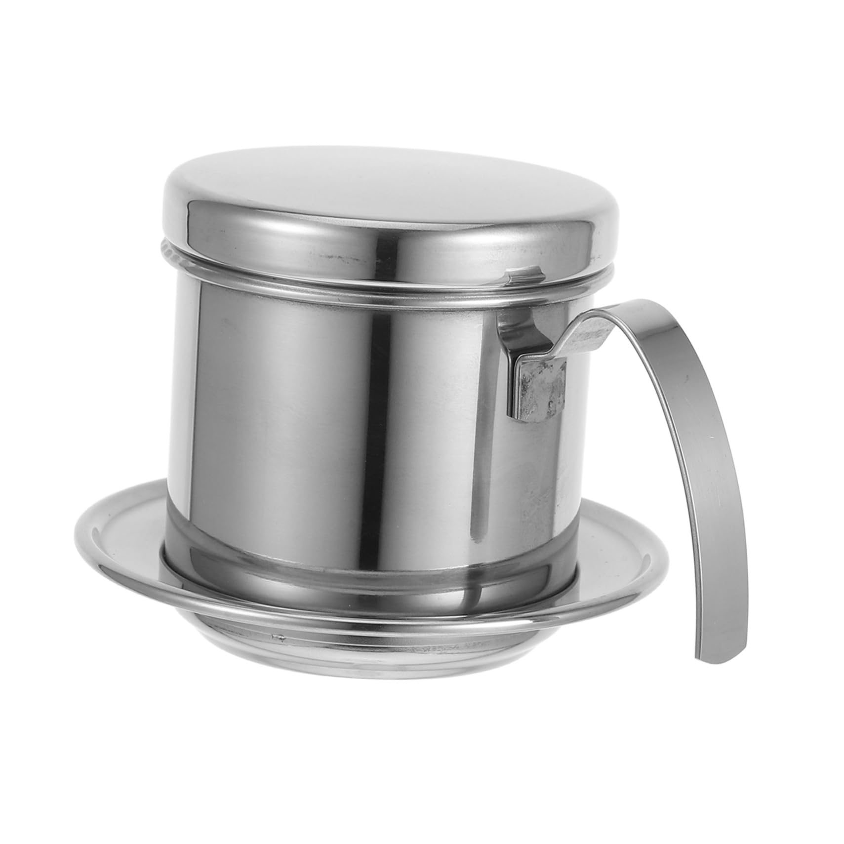 FELTECHELECTR Stainless Steel Vietnamese Coffee Drip Maker Filter Coffee Pot Traditional Brewer Single Cup Brewer Home Maker