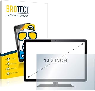 BROTECT Protector Pantalla Anti-Reflejos 13.1" para Caja Registradora con 33.3 cm (13,1 pulgadas) [290 mm x 163 mm, 16:9] (2 Unidades) Mate