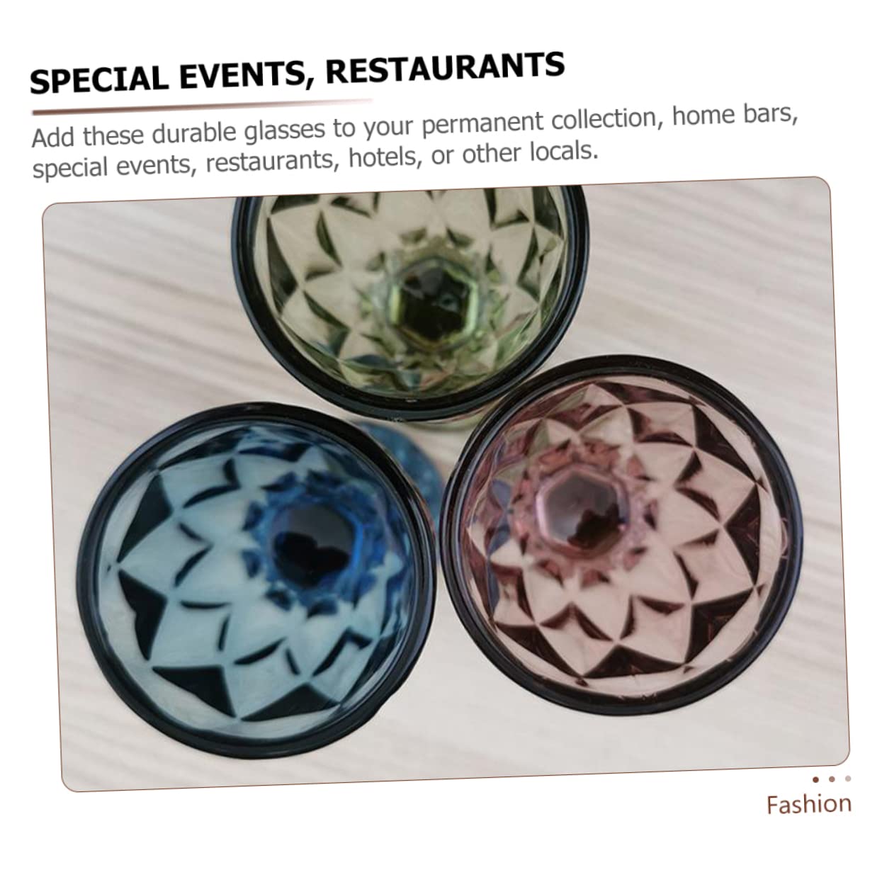 Set de 3 Copas de Cóctel de Cristal Transparente Estilo Retro, Diseño Único, Fácil de Limpiar y Almacenar para Bares en Casa y Hoteles