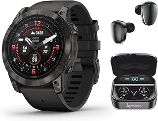Garmin Epix Pro Gen 2 Sapphire: Titanium 51 mm Smartwatch|AMOLED Up to 31 Days Battery Life, Multisport & Outdoor GPS Watch w/Flashlights & Wearable4U Gift Bundle