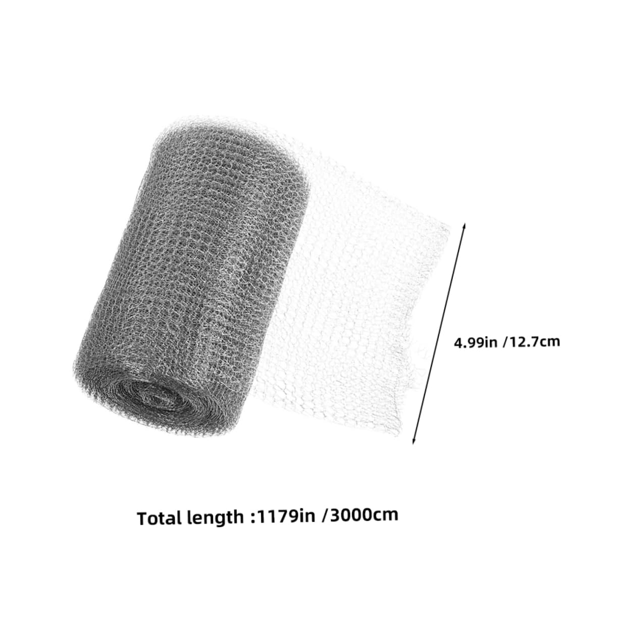 STOBAZA Metal Mesh Fabric 5 Inch x 100 Foot Mesh Wire Roll Decorative Wire Mesh Hardware Mesh for DIY Projects and Garden Bungalows