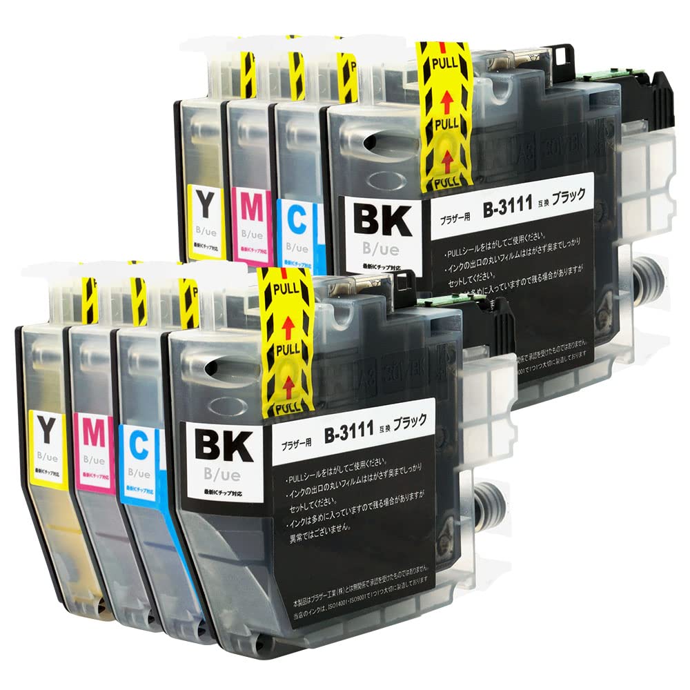 Amazon.co.jp: LC3111-4PK 全色顔料【4色パック×2セット】 brother