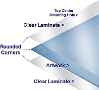 Vista 2 de Para los amantes del Pastor Alemán solo de estacionar (rojo ver.) 9" W x 11.5" H laminado señal de perro