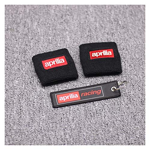 HYDT Universal Black Motorcycle Brake Fluid Reservoir Clutch Tank Oil Cup Cover Socks for Aprilia RSV4 Tuono V4R SL1000 ETV1000