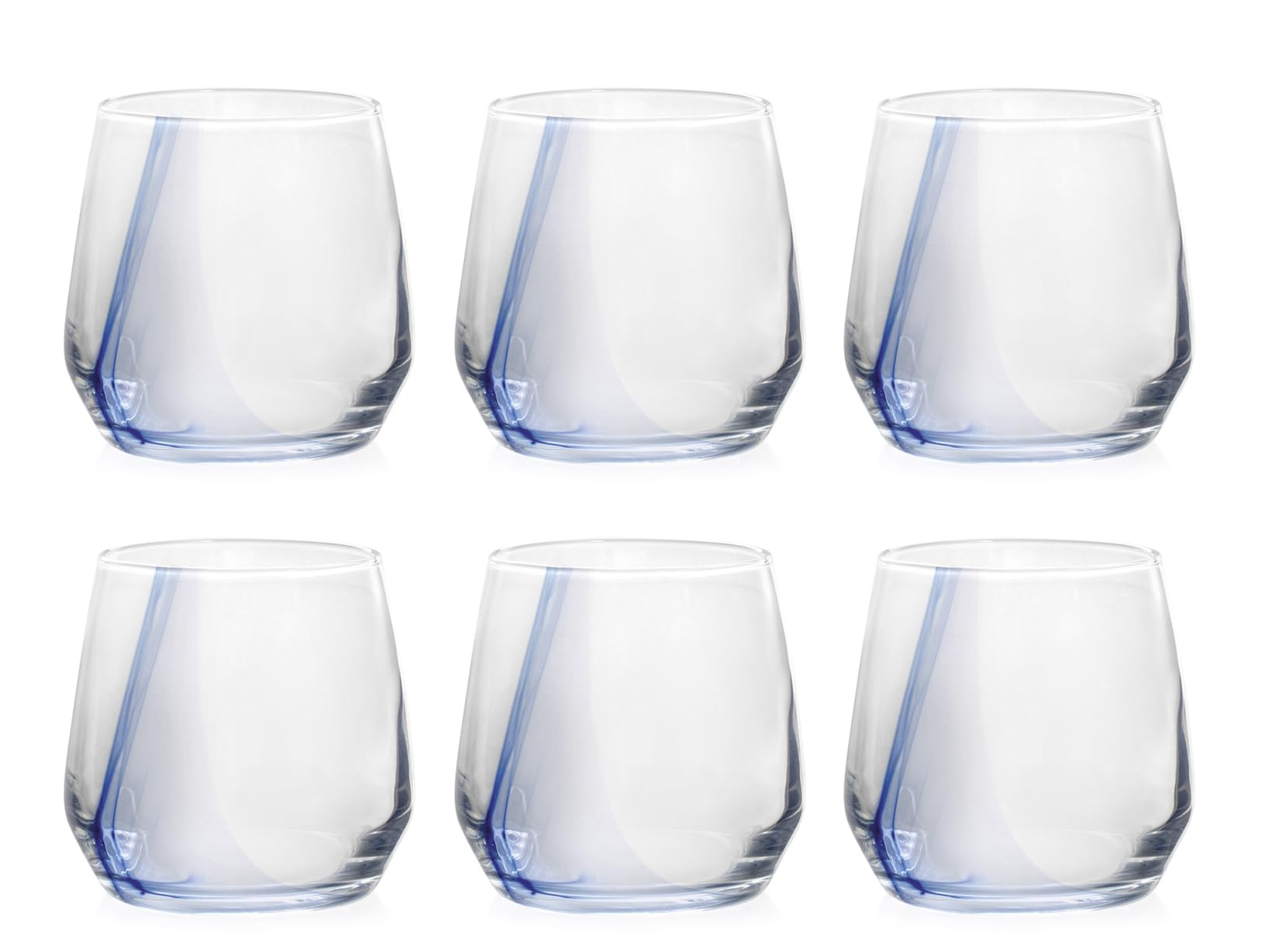 H&H Set of 6 Breeze Glasses Cl37