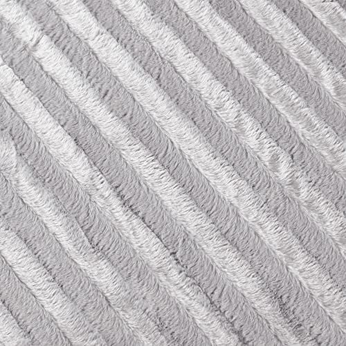 Madison Park Duke Luxury Long Faux Fur Throw Grey 50*60 Premium Soft Cozy Brushed Long Faux Fur For Bed, Coach Or Sofa #TOP6