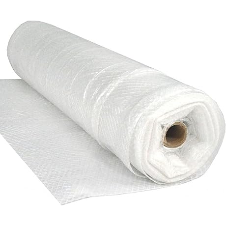 Dura Skrim String Reinforced White Polyethylene Sheeting
