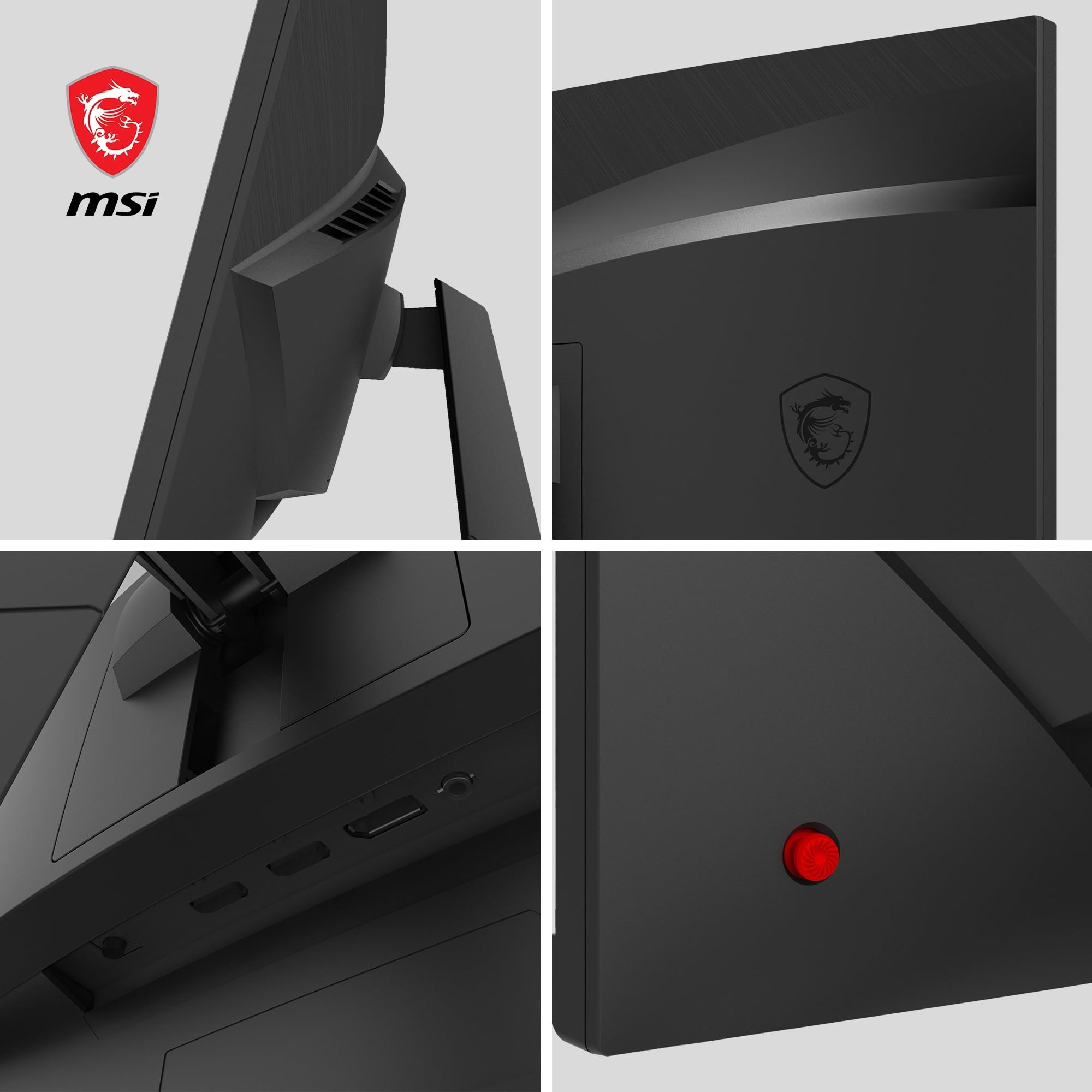 MSI G24C6 E2 Zakrzywiony ekran PC do gier 23,6" Full HD - panel VA 1500R, 1920x1080, 180Hz/1ms, 16:9, FreeSync Premium - HDMI 2.0b, DisplayPort 1.2a