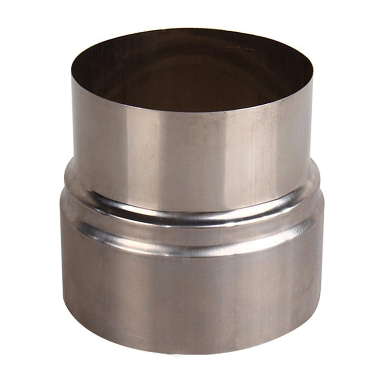 Chimney Adapter, Stainless Steel, Adjustable, Reducer Connector for Stove Pipe, Wood Stove, Fireplace, Flue Pipe Chimney Systems(9cm~8cm)