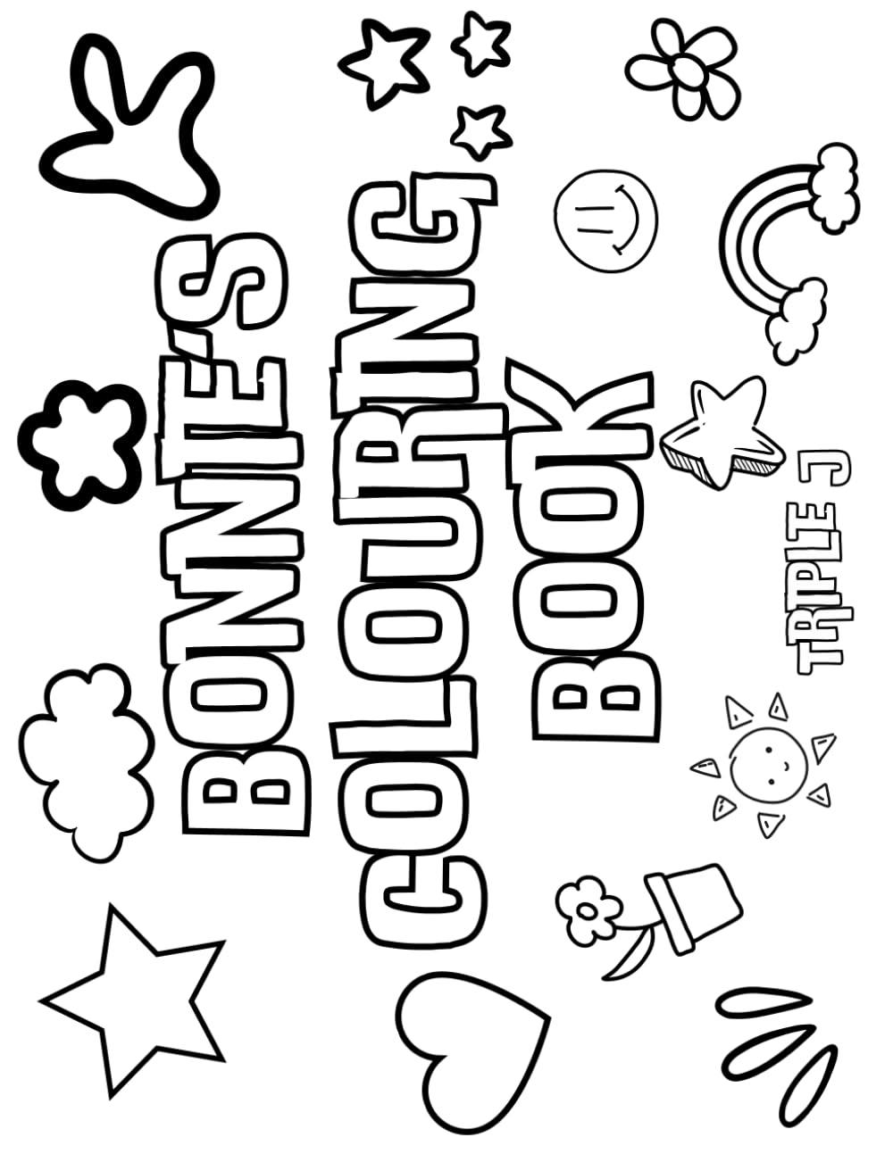 Bonnie's Colouring Book: Personalised with Your Name on Every Page