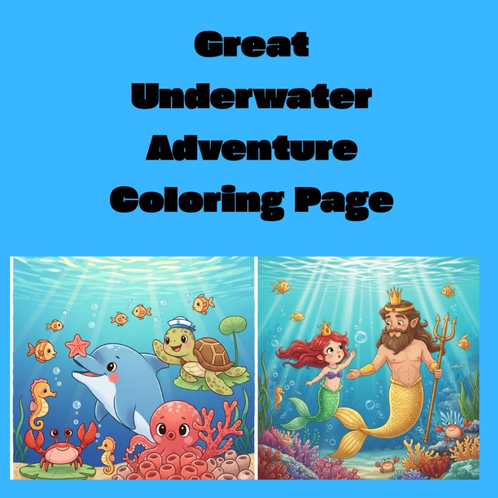 Great Underwater Adventure Coloring Page