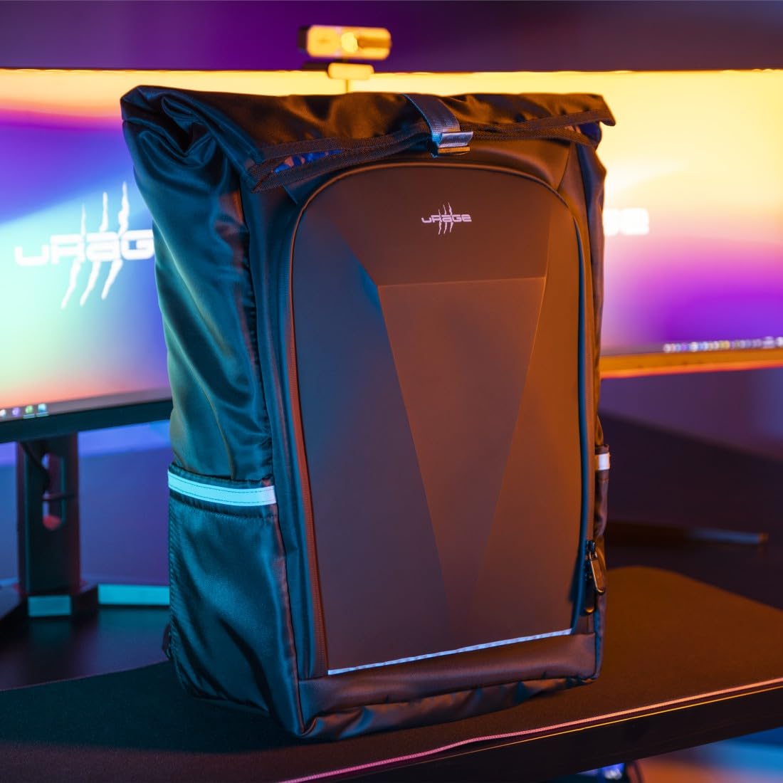 uRage Zaino da Gaming Carrier 700", Misto, Nero, Grande Capacità, Nero, Grande Capacité
