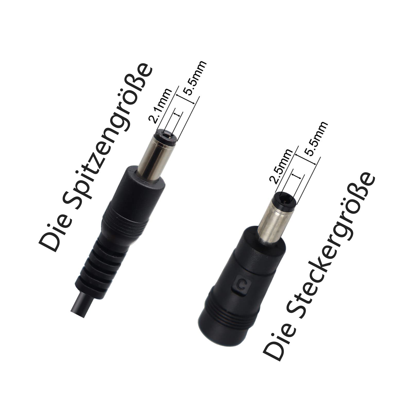 42V 5A Netzteil Ladegerät Ladekabel für 36V Akkus 5,5mm x 2,1mm Rundstecker mit 5,5mm x 2,5mm TIPP für E-Bike Elektrofahrrad Elektro Fahrrad Akkus zum ACK4201 C060L1001