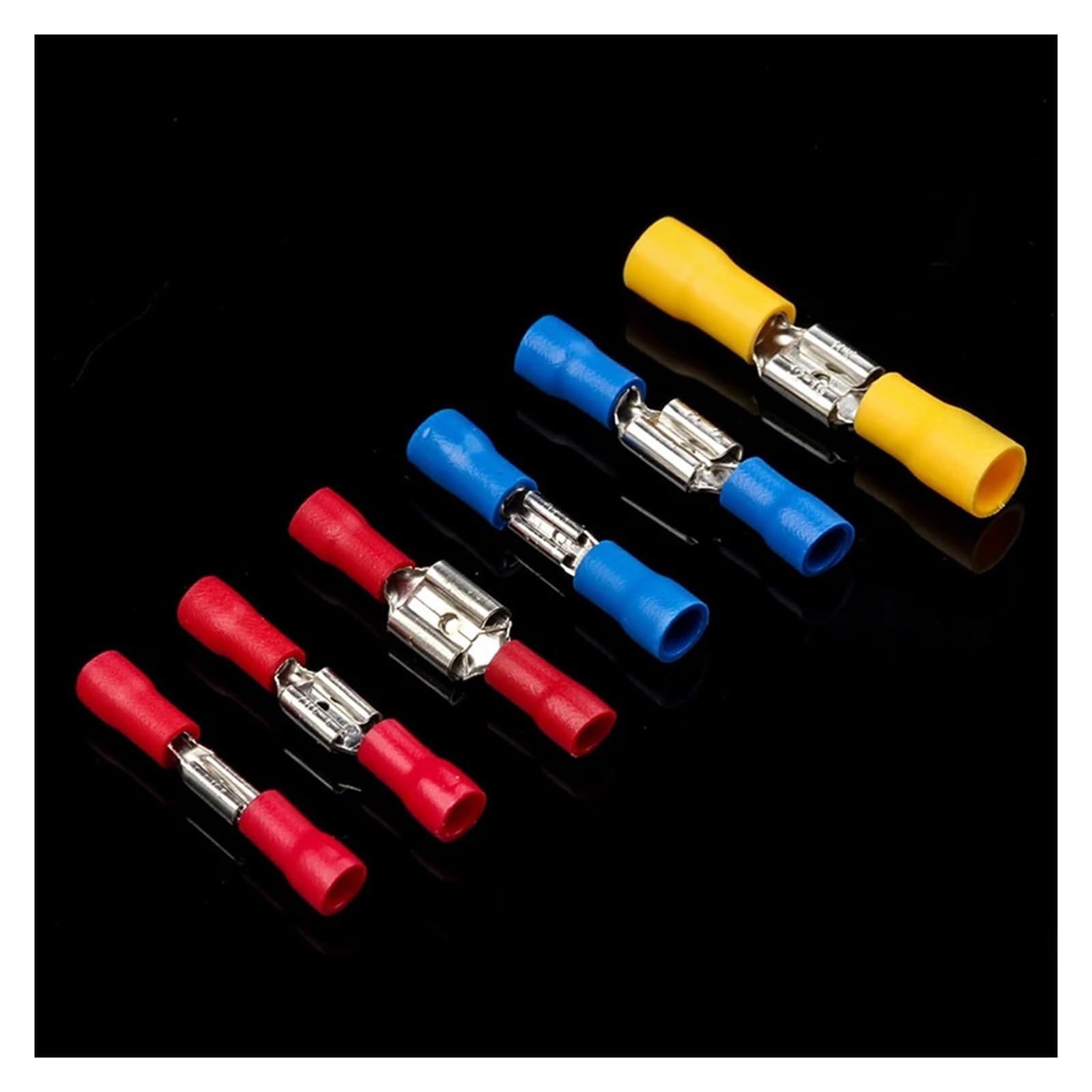 280/480/720PCS isolierte Kabelverbinder, elektrische Drähte, verschiedene Crimp-Anschlüsse, Spaten-Kolben-Ring-Gabel-Set, gerolltes Kit(480PCS)