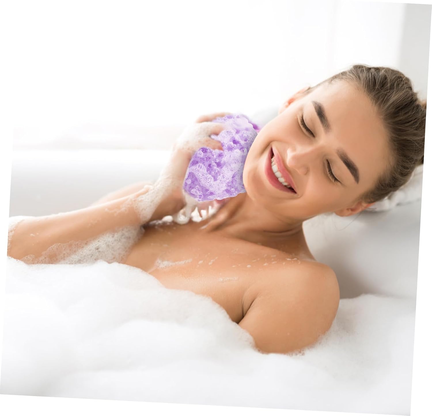 5 Pack Sponge Bath Sponges with Hanging Loops, Rapid Drying image 3