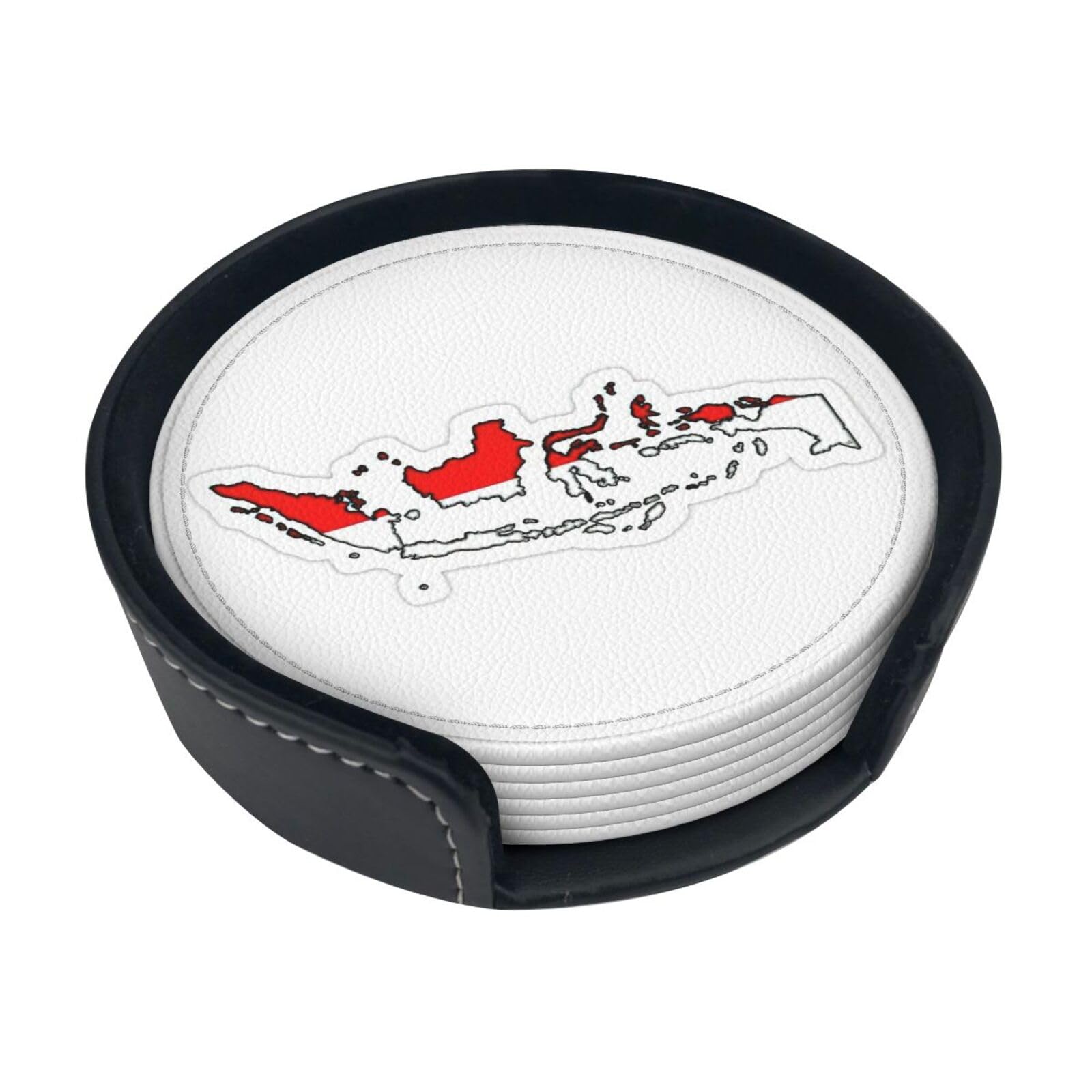 Dessous de verre Indonésie en PU x6 pour décoration de table