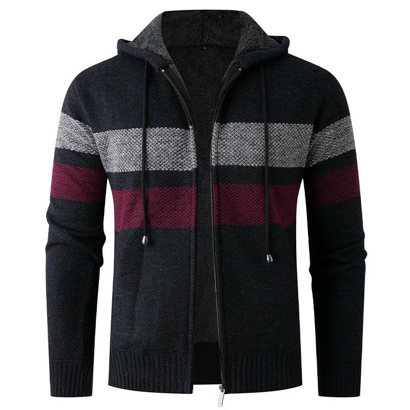 Suéter de punto casual para escapadas de invierno con forro de felpa 2