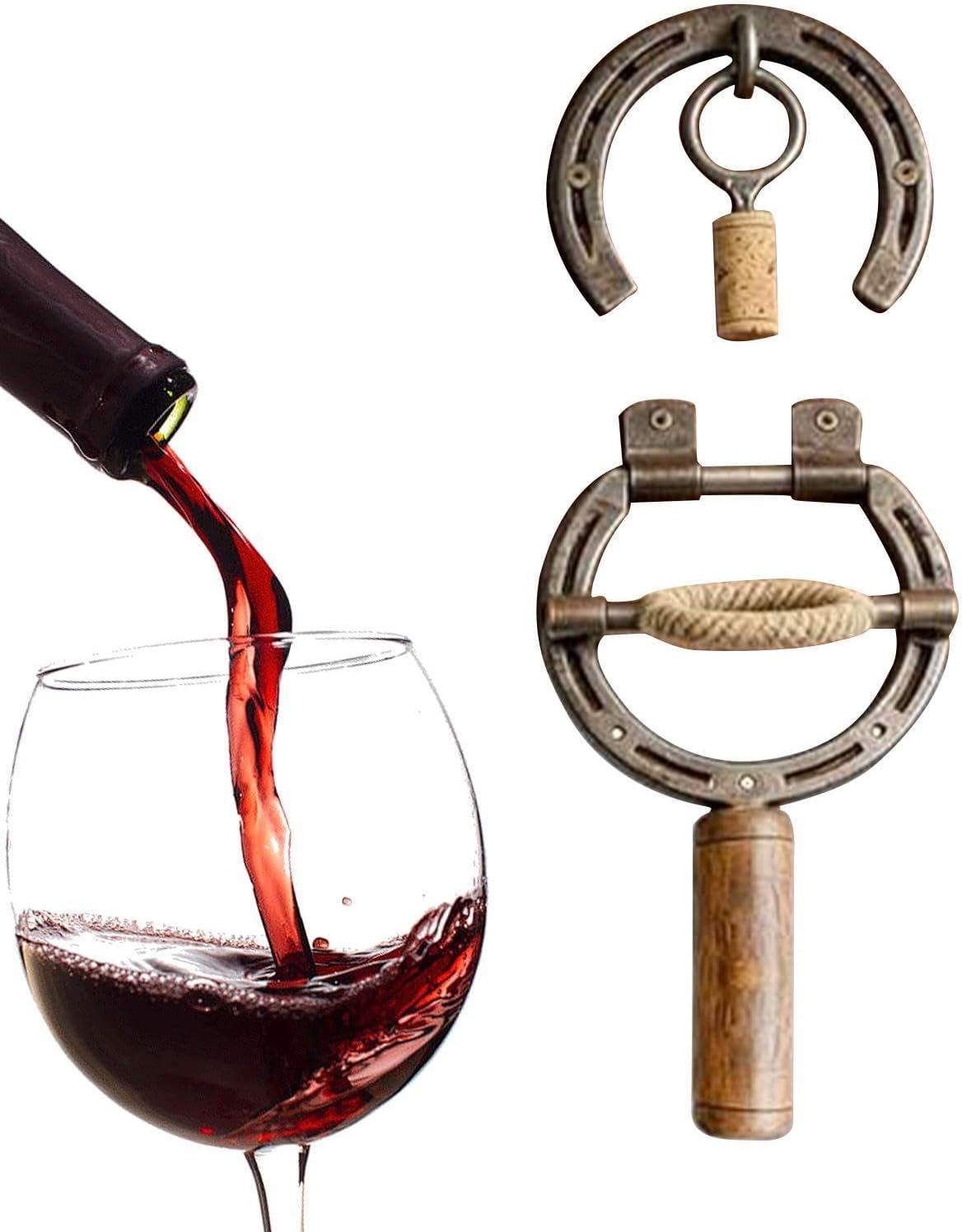 Cool Beer Bottle Opener Horseshoe Wall-Mounted Manual Bottle Opening Tool