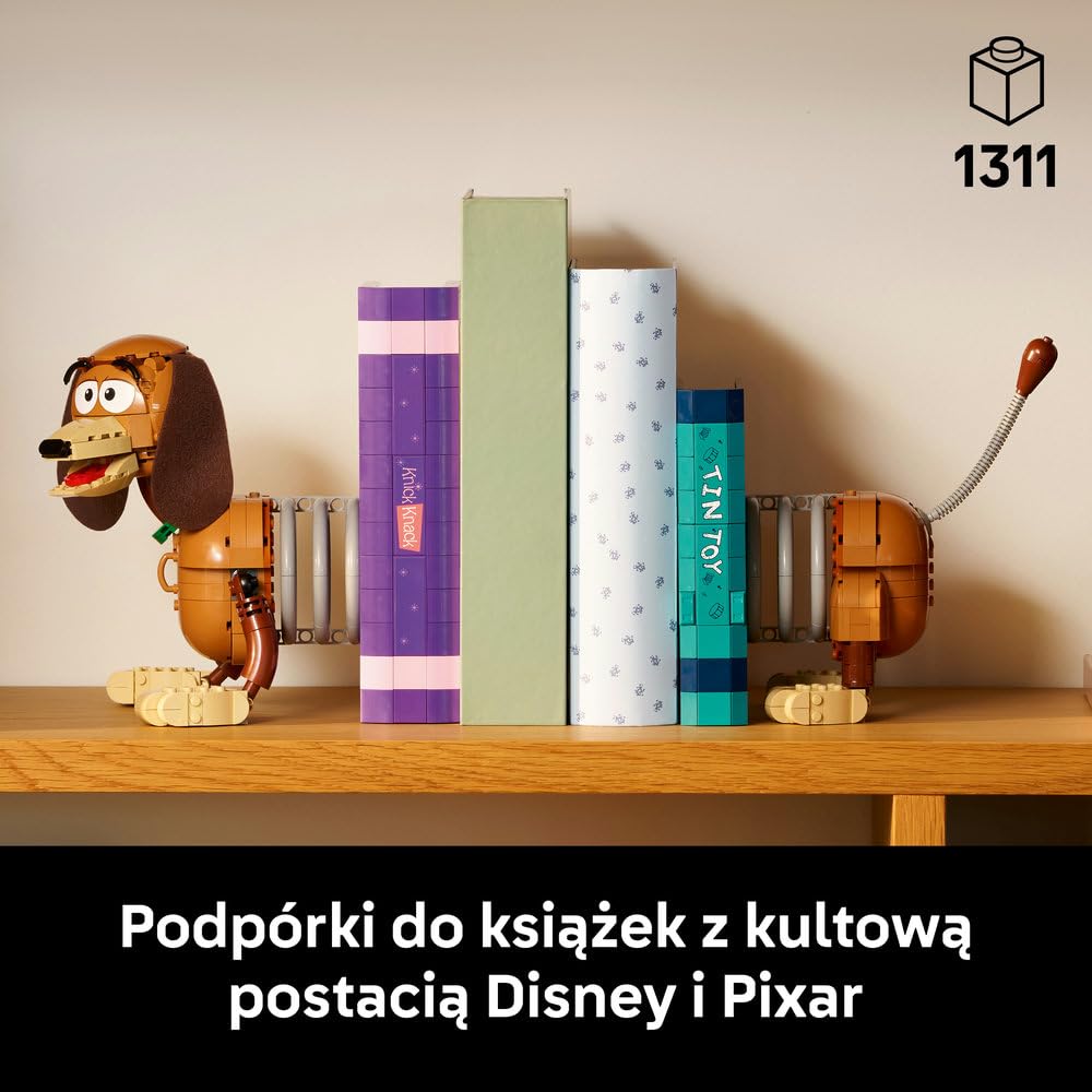 LEGO Disney Toy Story Cienki — podpórki pod książki 43301 | Podpórki pod książki, model kolekcjonerski, prezent dla fana Toy Story, 1311 elementów