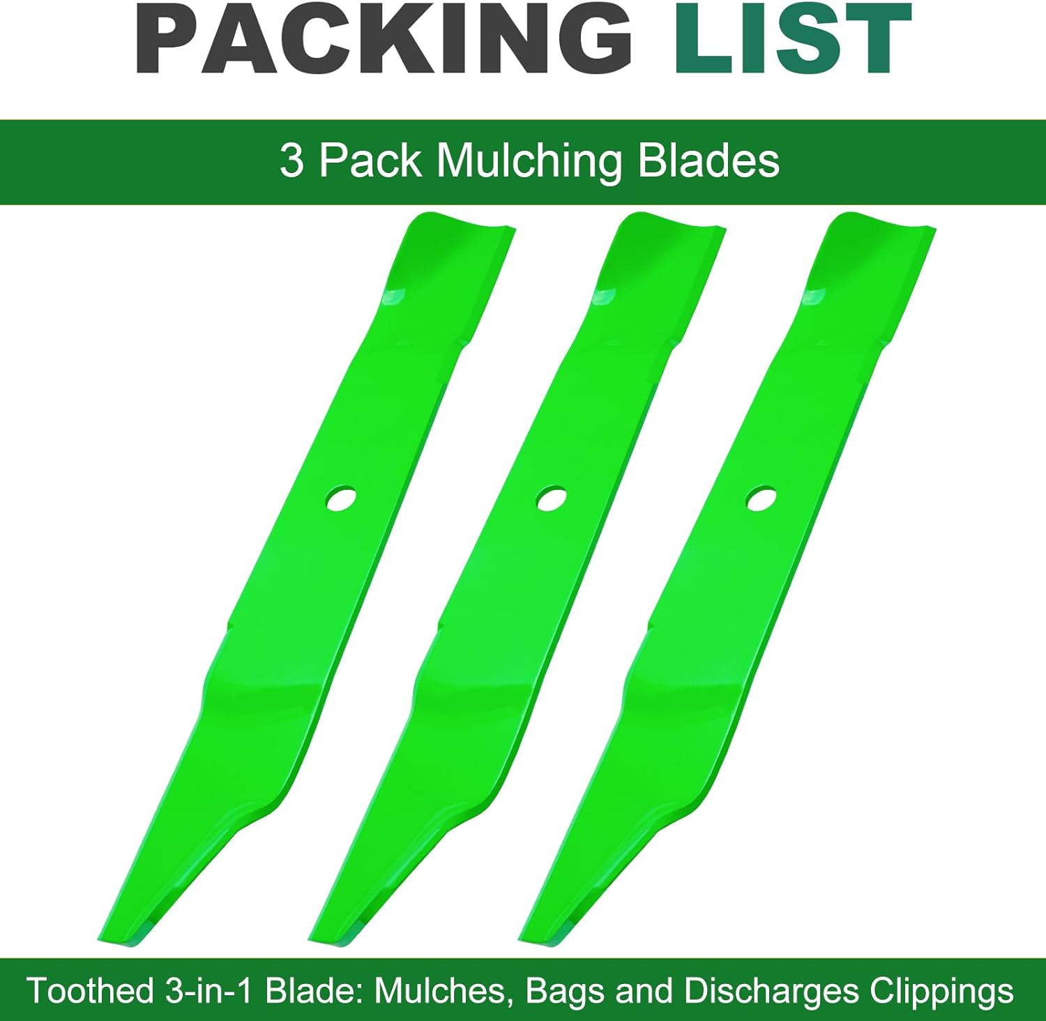Cub C adet Troy-B ilt 60" Deck Mulching Blades 3-Pack - Replaces 742P05516, Fits ZTX4-60 ZTX5-60 ZTX6-60 Mustang XP 60 | Ore gon 91-368/St ens 355-960 Compatible