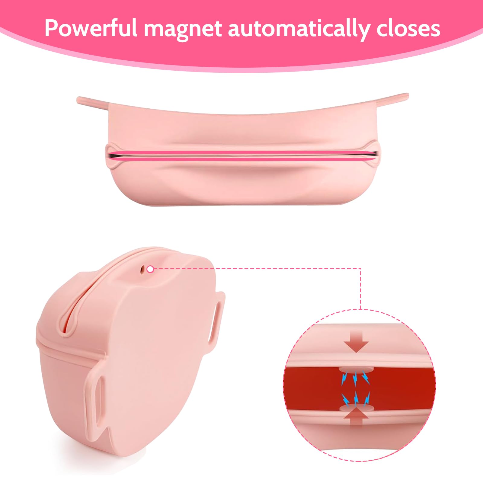 Yilnlg Dog Treat Pouch with Training Clicker, Silicone Treat Bag Magnetic Buckle Closing - Image 3