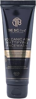 The Big Fivve Volcanic Ash Mattifying Facewash | Jeju N Basalt Volcanic Ash | Instant Brightening | Exfoliating | For Acne... Price In India