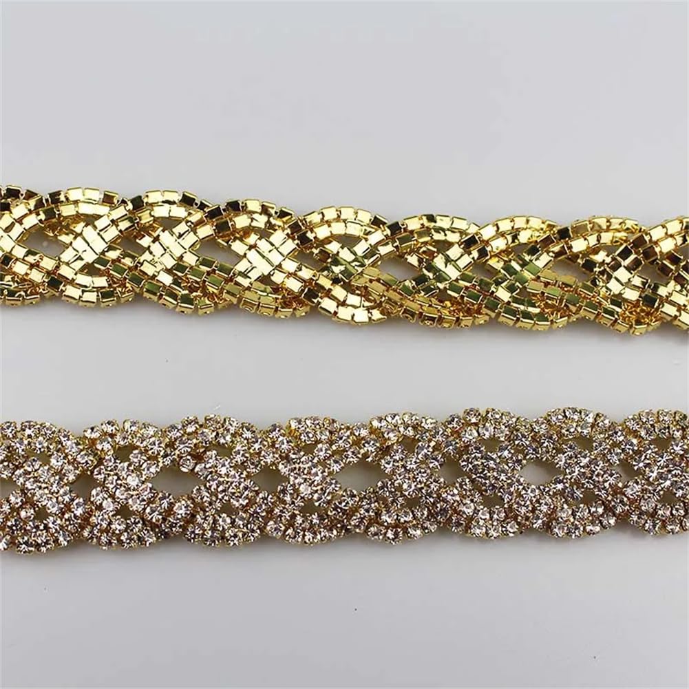 Paski łańcuszka z kryształkami Rhinestone