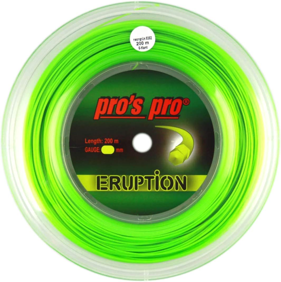 Pro's Pro Eruption Tennis String - 200m Reel - Green