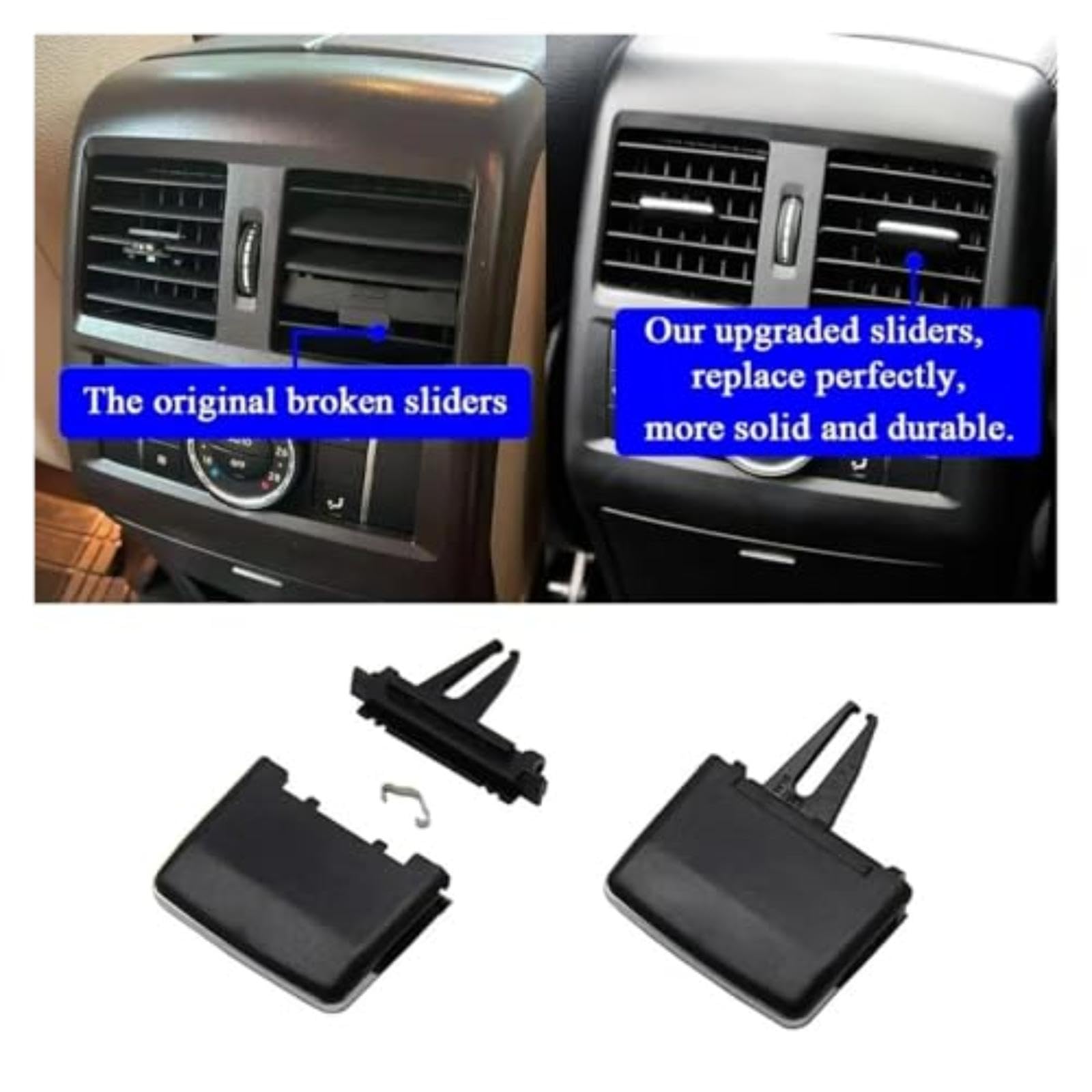 Dla Mercedes-Benz W166 W292 Ml Gl, dla Gle Gls Przednia/tylna kratka nawiewu powietrza Klapka wylotowa Zestaw naprawczy łopatek klimatyzacji Akcesoria samochodowe (Rear (Rear Repair Kit)