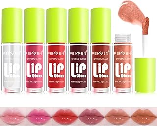 Aceite labial de 6 colores, brillo de labios ...