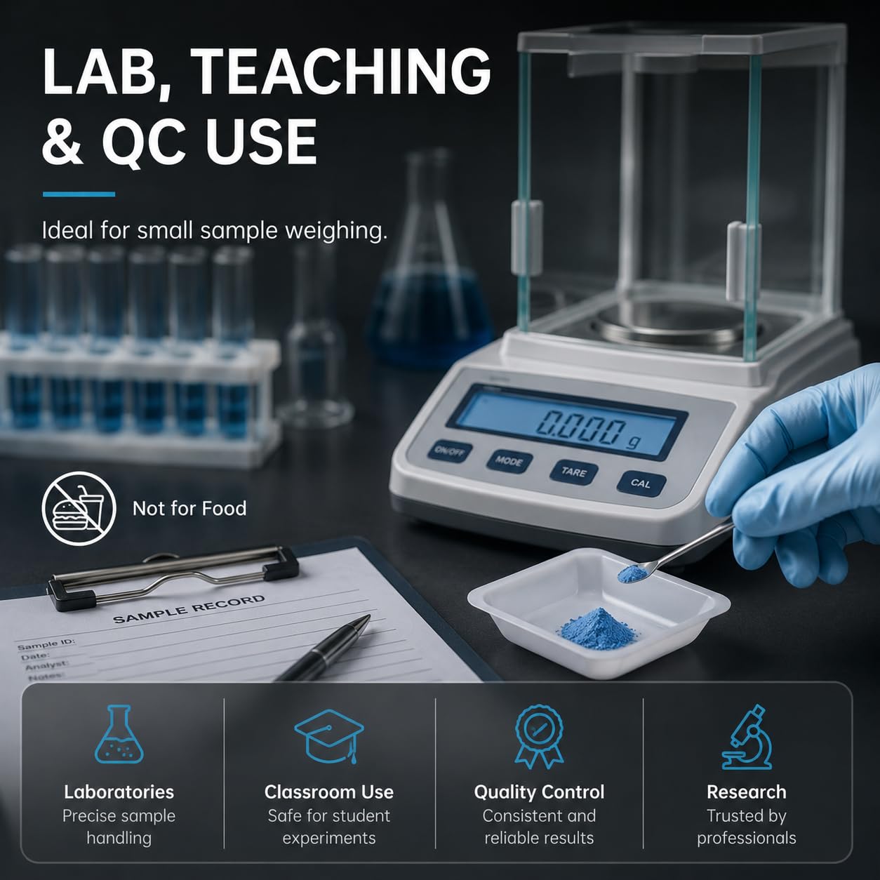 Weigh Boats - 100 Pack, 7 mL for Labs -9 Weigh Boats - 100 Pack, 7 mL for Labs -9