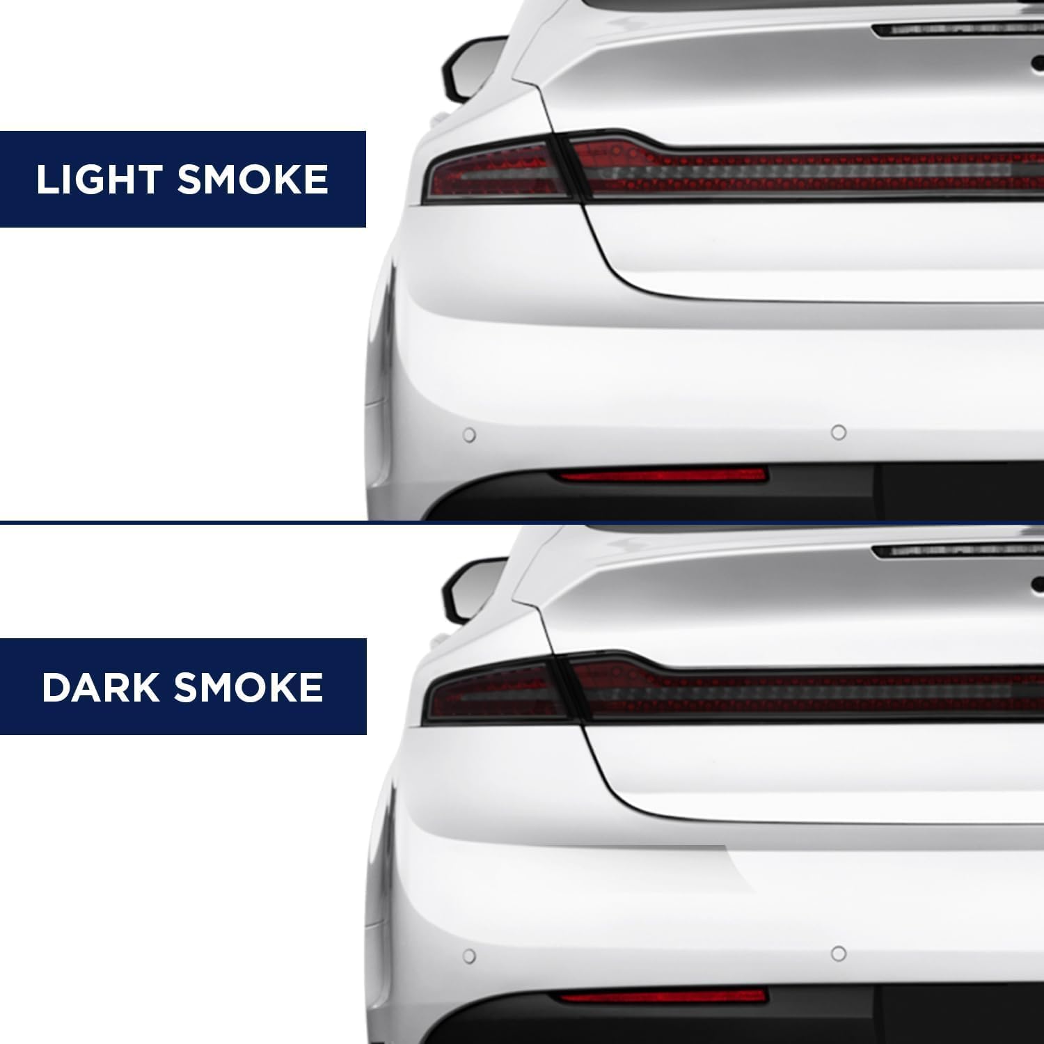 Pre-Cut Front Emblem Tint Compatible with Toyota Tacoma Limited, TRD Off-Road, TRD Sport 2016-2021| Precision Cut Stretchable PPF Vinyl Overlay Cover Wrap Light Smoke (Pack of 2)