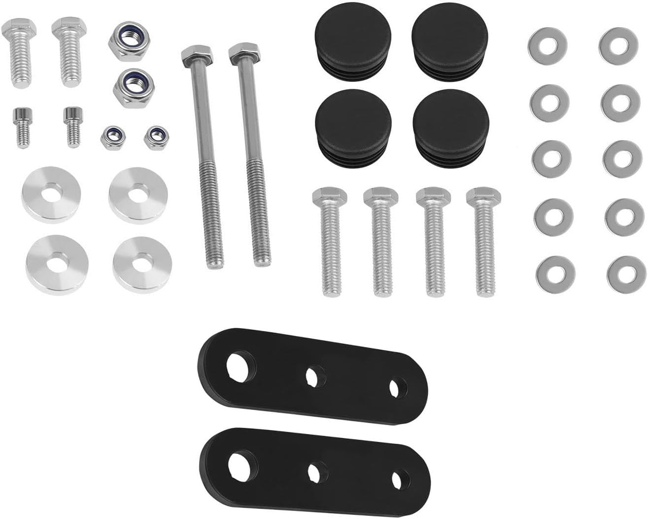 CHIFUN Engine Guard Highway Crash Bars for Kawasaki KLR650 KLR 650 ADV Adventure 2022 2023 2024 2025, 1.25" Motorcycle Steel Frame Protection Bars Replacement (Black)