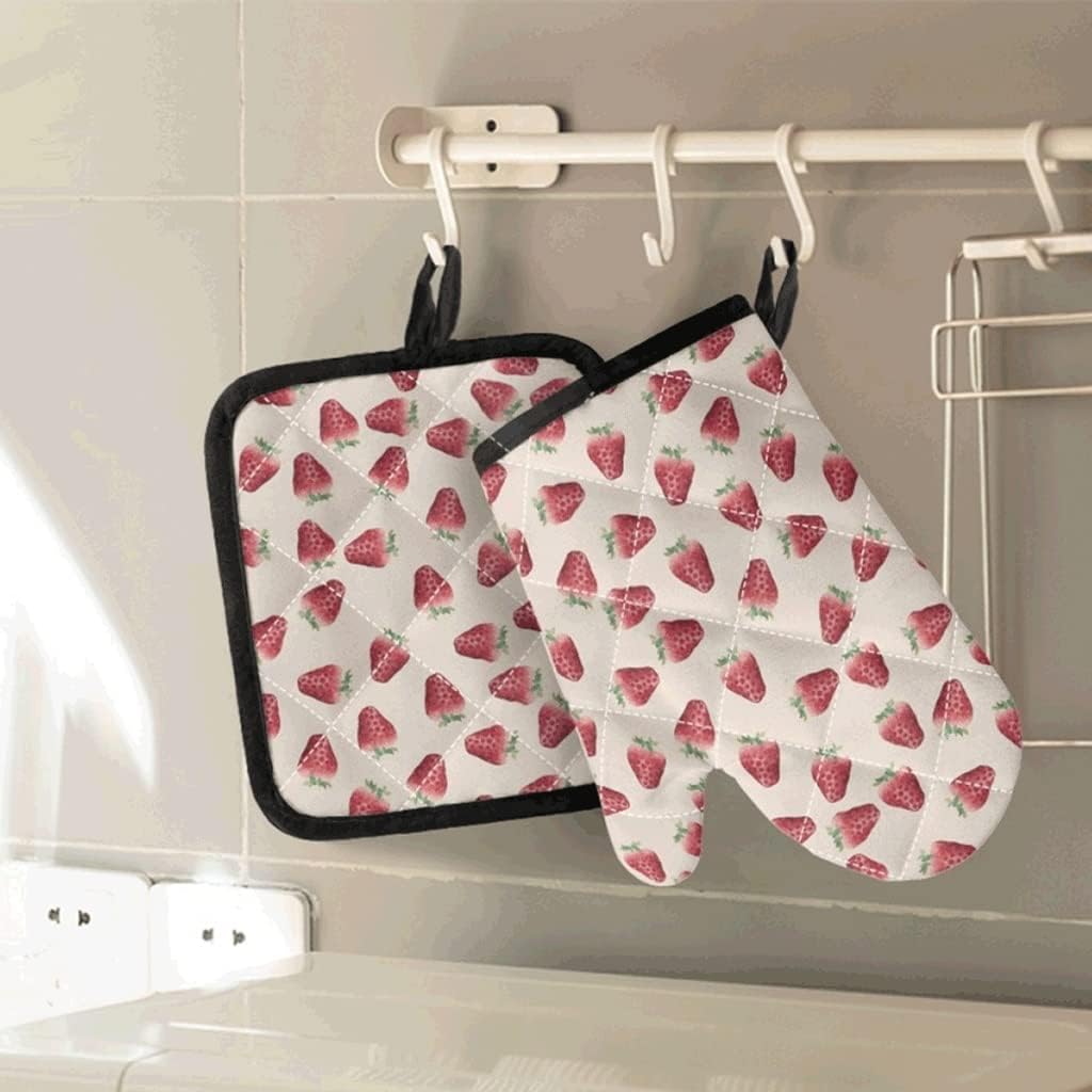 Kitchen Non-Slip Gloves Potholder Baking Heat Resistant Oven