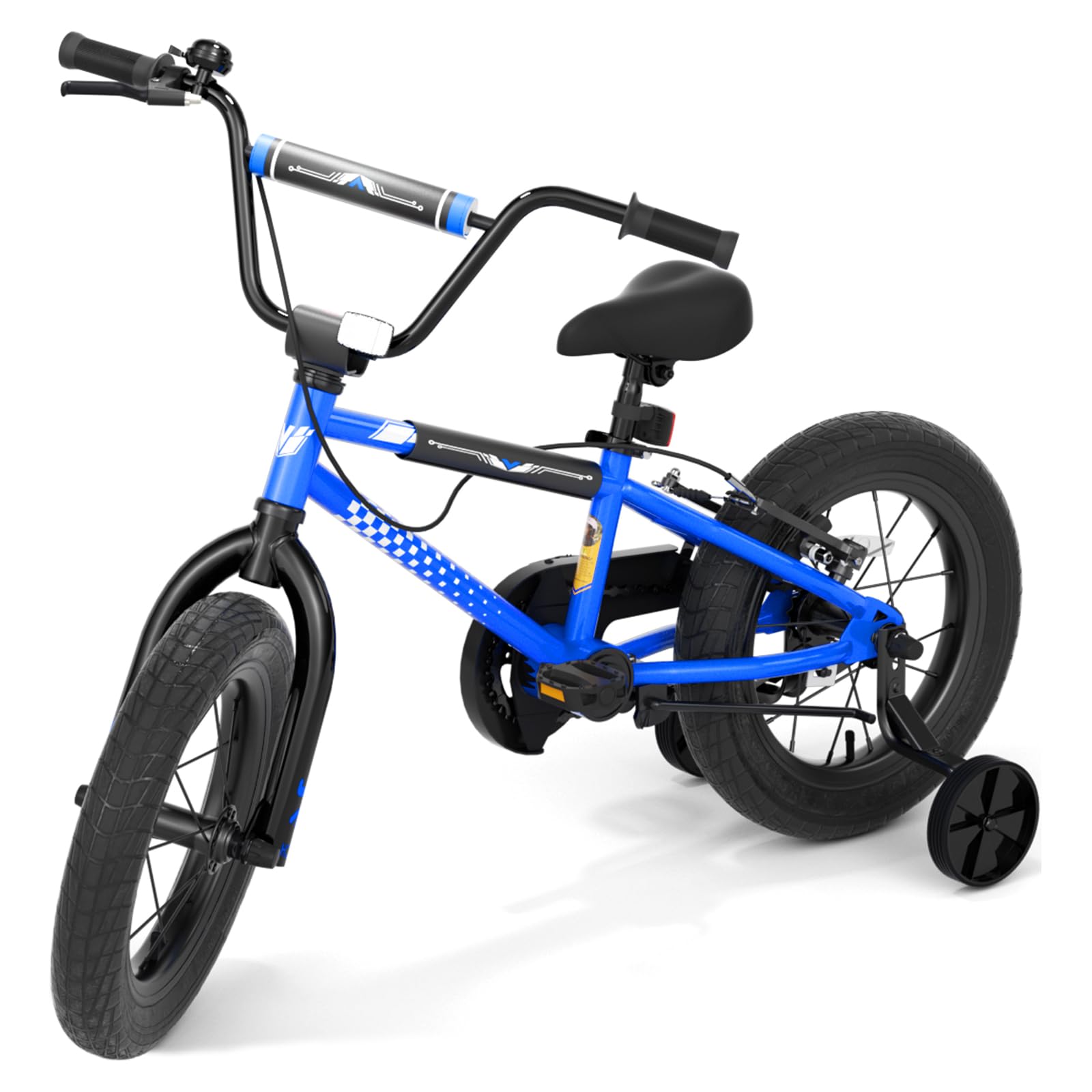 KORIMEFA Toddler Bicycle Kids 12 14 16 inch Bike with Traning Wheel Boys for 1-8 Ages Girls BMX Style Cycle, Coaster Brake, Durable Design, Rider Height 32-50 Inch