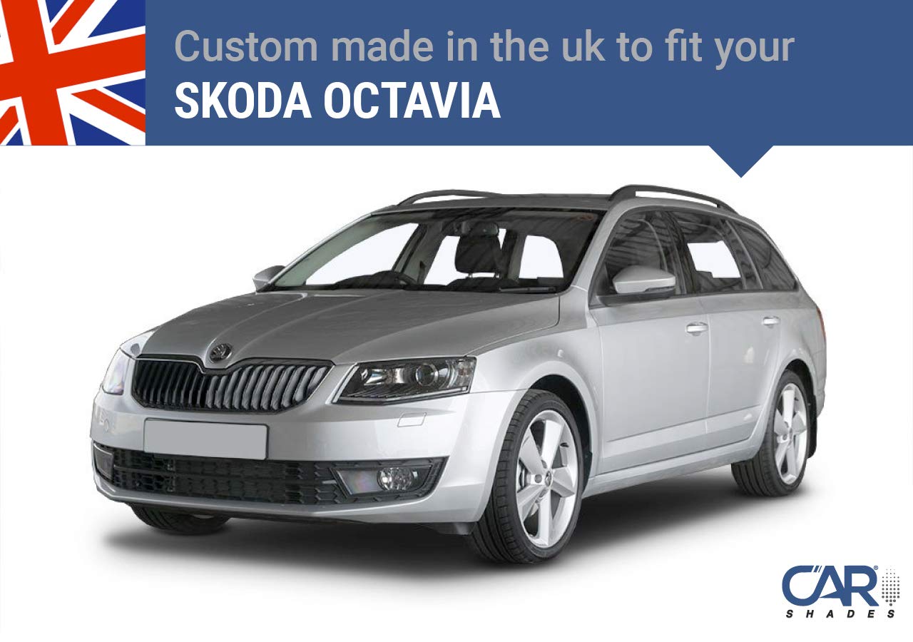 Zestaw osłon samochodowych (tylne drzwi boczne) kompatybilne ze Skoda Octavia II Kombi 2004-2012 (2-częściowy)