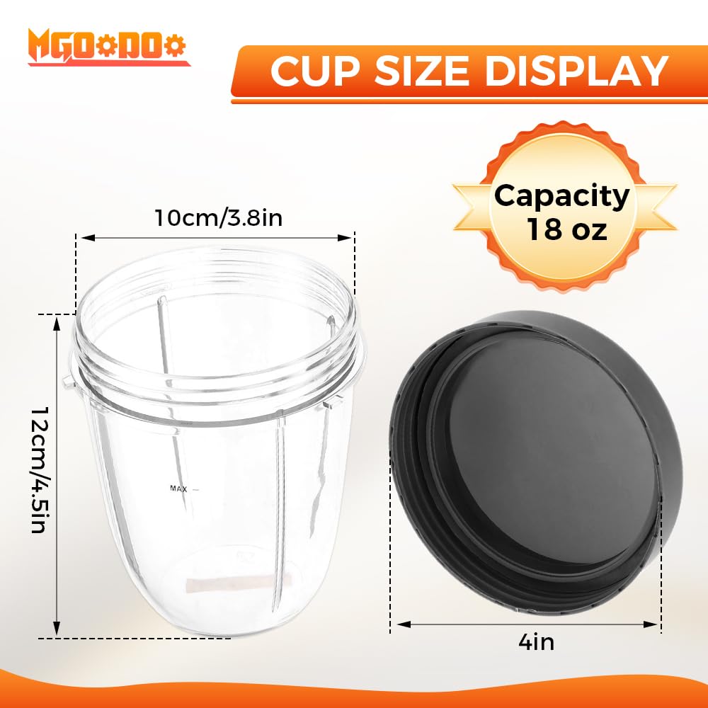 Tazza da 510 g con coperchio piatto, parti di ricambio, 2 pezzi per accessorio 600 W 900 W spremiagrumi