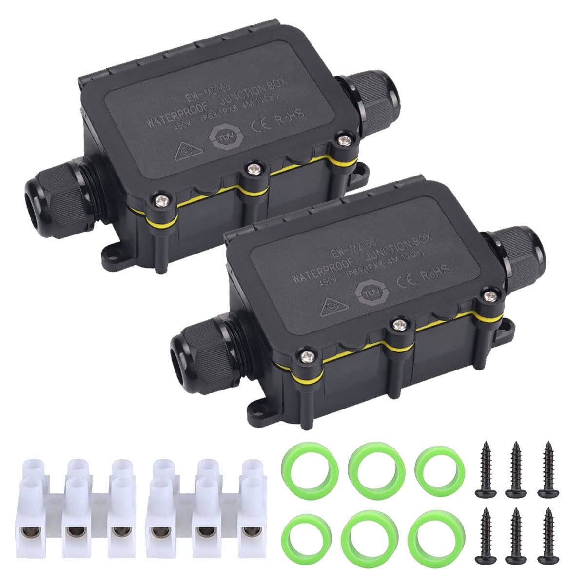 Buy COMOPEZ 2Way Underground Electrical Junction Box IP68 Waterproof