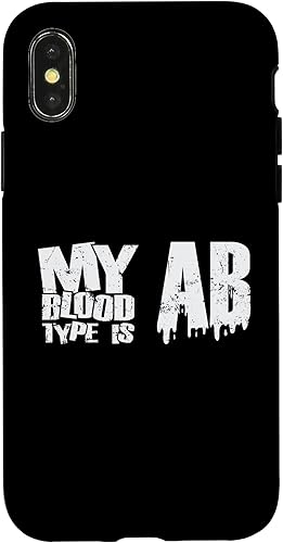 Miniatura 7 de iPhone 15 Pro Max My Blood Type is AB Rhesus Factor Blood Group Case