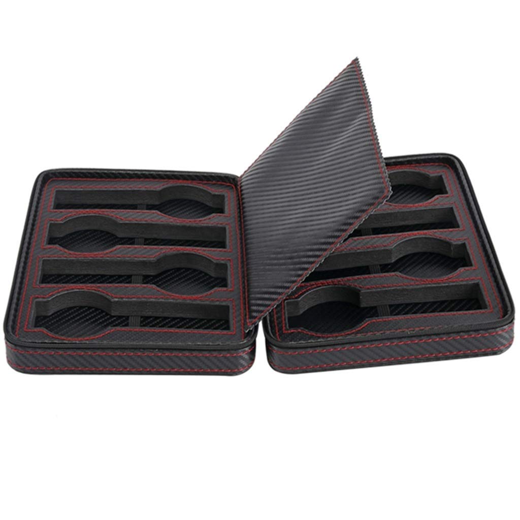 Caja de 8 Ranuras para Hombres y Mujeres, Caja de Reloj, colección de Relojes, Caja de Almacenamiento, Vitrina de joyería