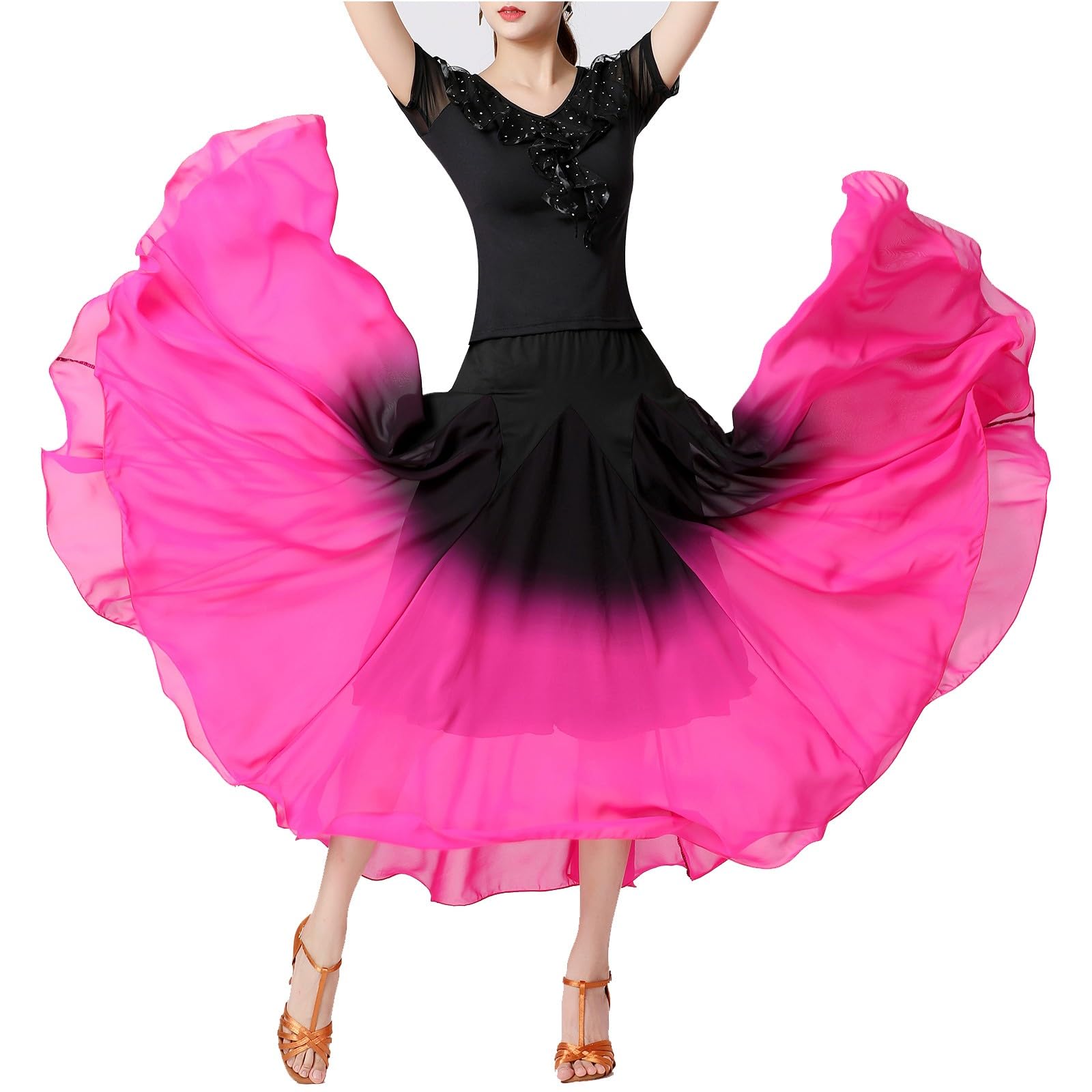 Gonna da donna in tulle, classica gonna anni '50, per danza, performance, mezza gonna, gradiente, abito da danza, moderno, gonna lunga estiva da donna