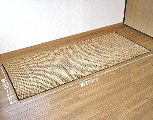 Amazon | ウォーターヒヤシンスのラグマット 約200cmx80cm アジアン