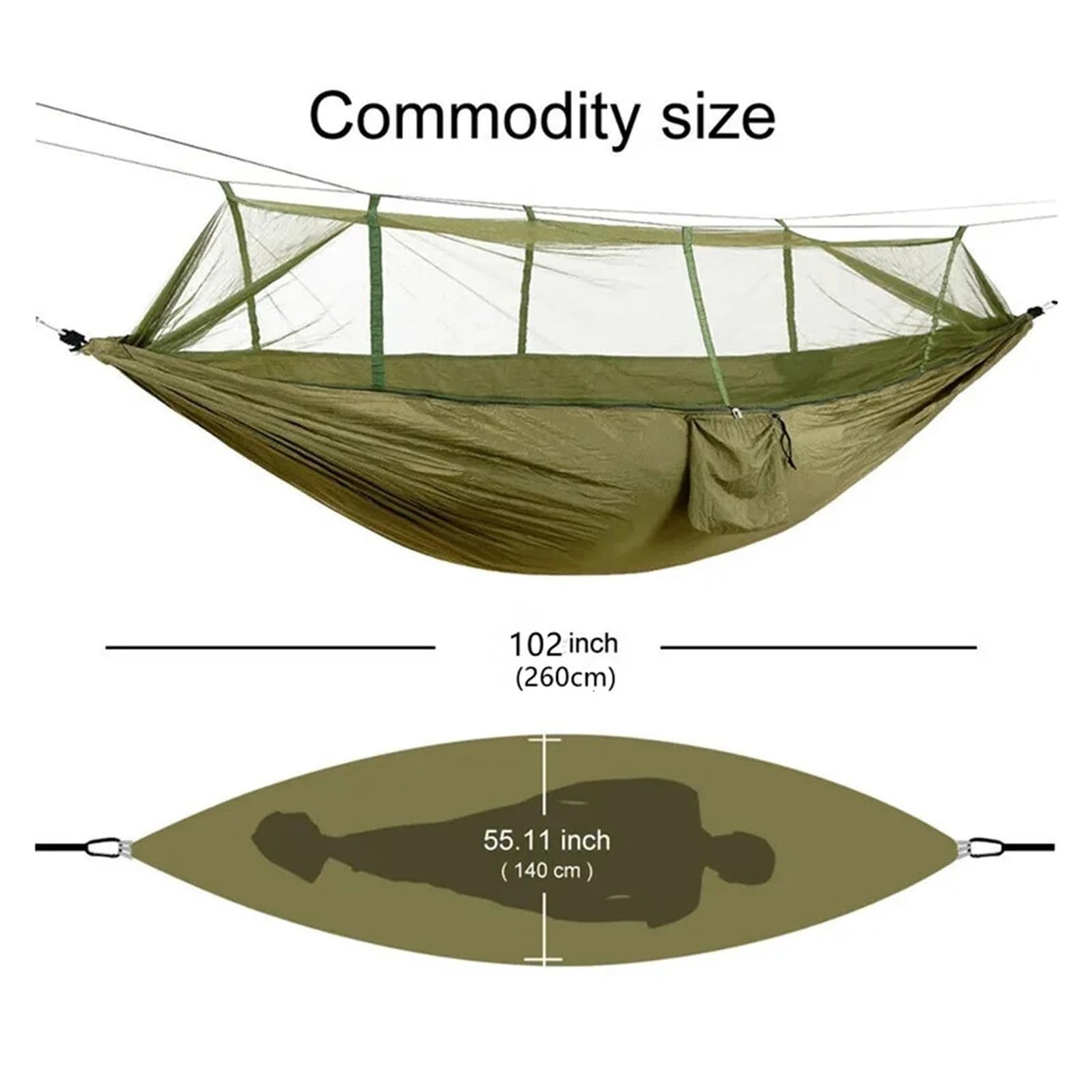 Moskitiera ogrodowa, Przenośny podwójny hamak siatkowy Outdoor Camp Travel Hik Sleep Nature Leisure(Style 8)