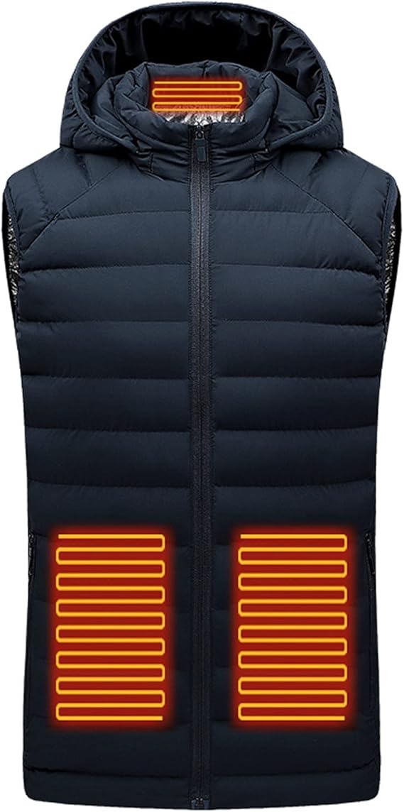 Antelife Heizweste USB - 5 Heizzonen Mit 3 Temperaturstufen Für Outdoor Winteraktivitäten