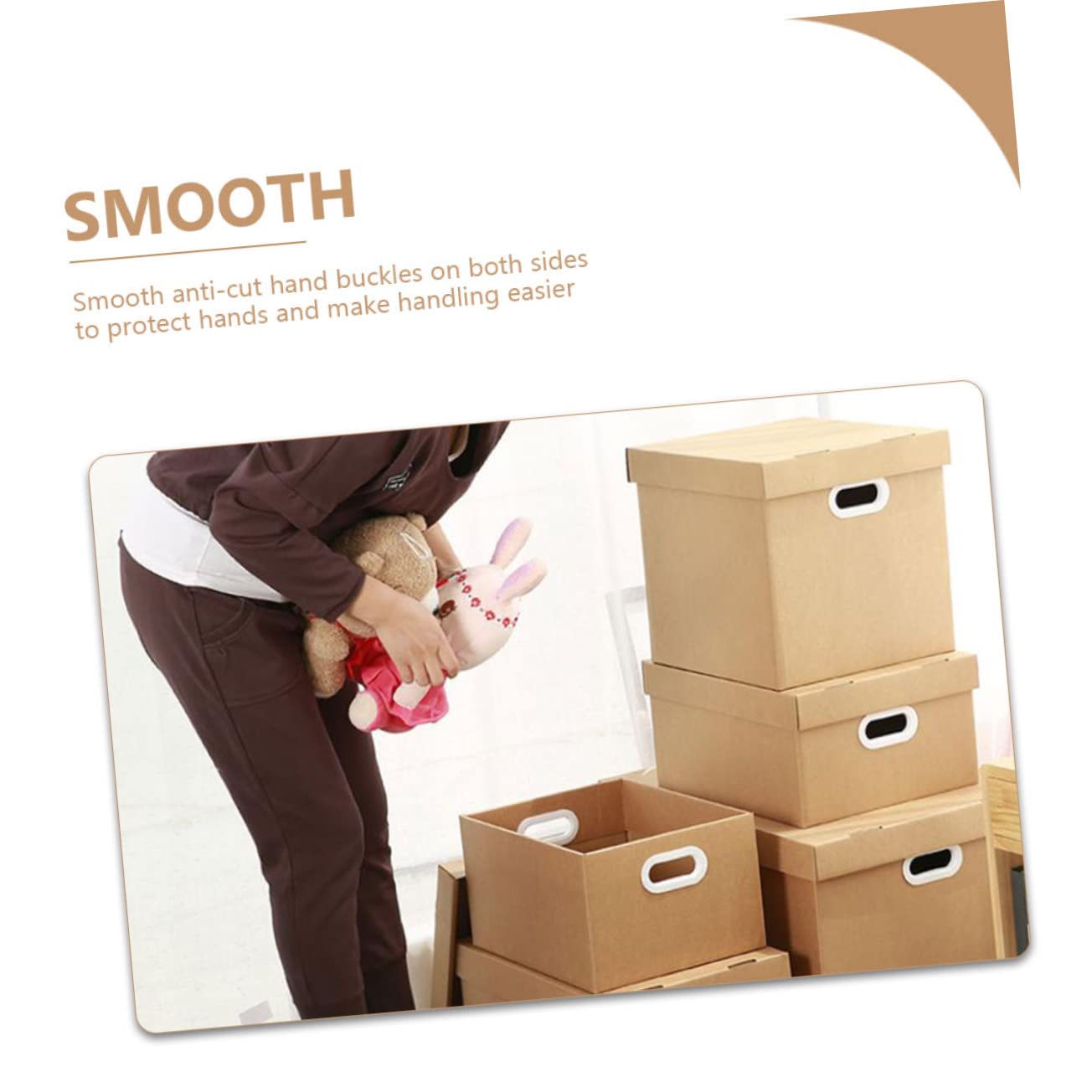 HOMSFOU Boîte à Dossiers Portable pour Rangement Organisateur de Documents Classeur à Dossiers