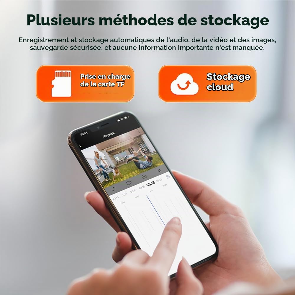 SHIWOJIA Camera Exterieur WiFi Tuya Smart Life, Camera Tuya Exterieur 5MP, Détection de Mouvement, Audio Bidirectionnel, Etanche IP66 Vision Nocturne Couleur