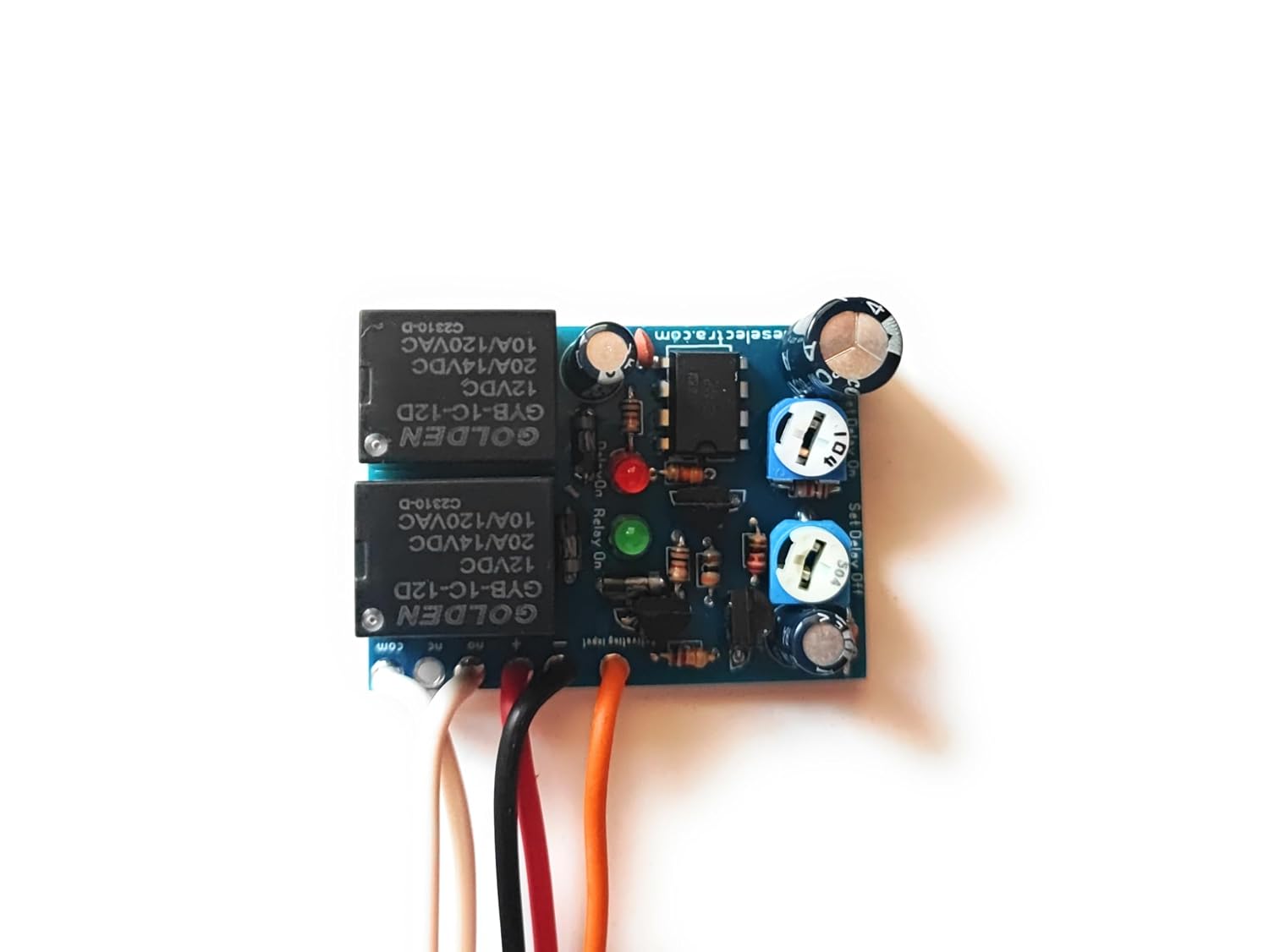 Deselectra 2-in-1 Delay ON and Delay Off Car Front Lights Timer Relay Kit, 20A, 12V DC