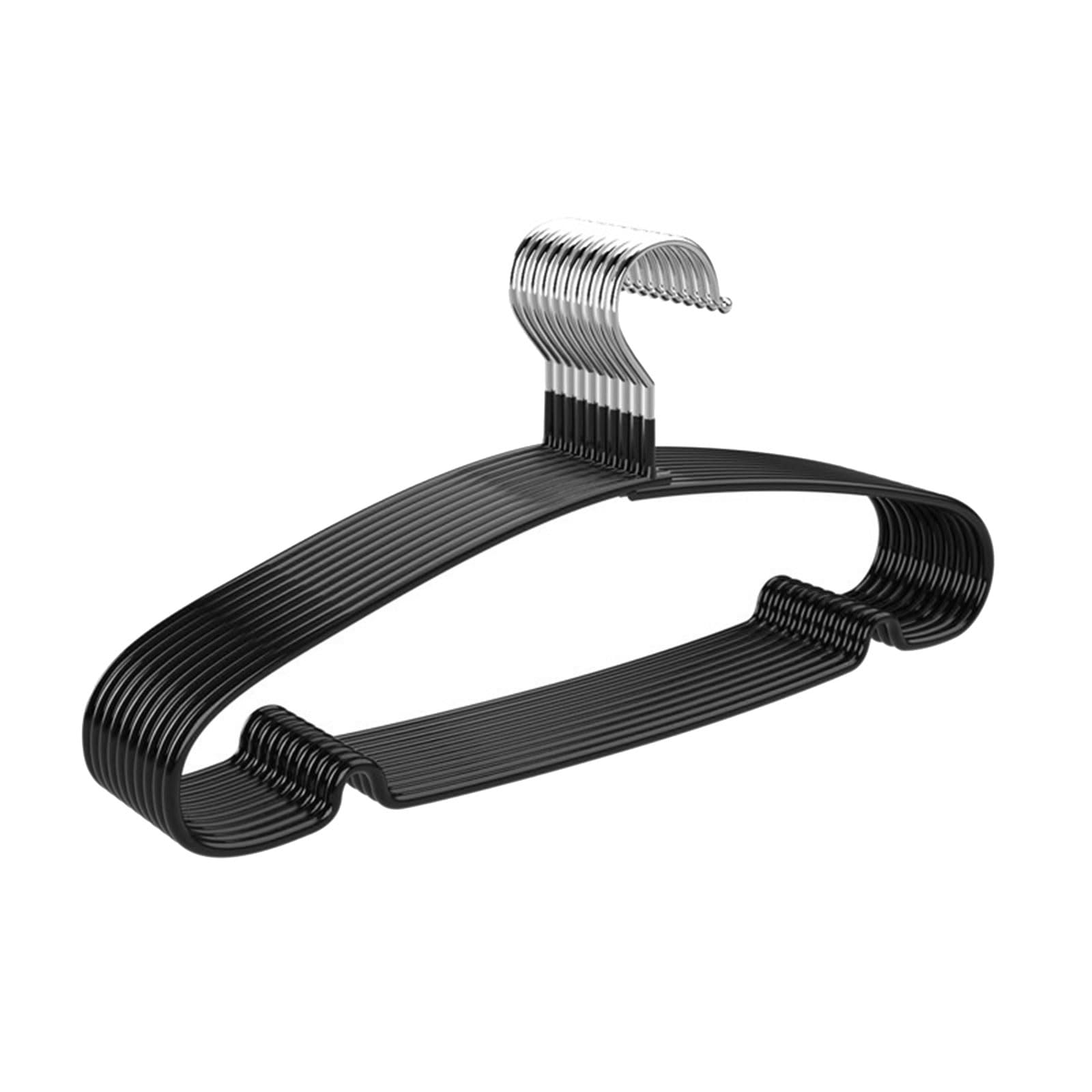 Buxuaaaa 10PCS Thick Clothes Hangers Nonslip Hangers for Heavy Coat Sturdy Garment Space Efficient Closet Storage Nonslip Clothes