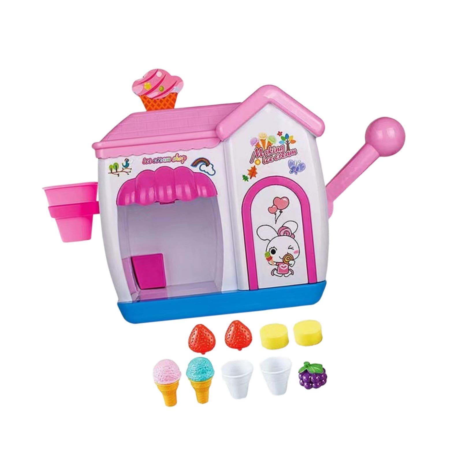 Sharplace Eiscreme-Schaum-Maker Badespielzeug Badewannenspielzeug Premium Education Jungen Mädchen Wasserbadewanne Eiscreme-Blase Rollenspielset