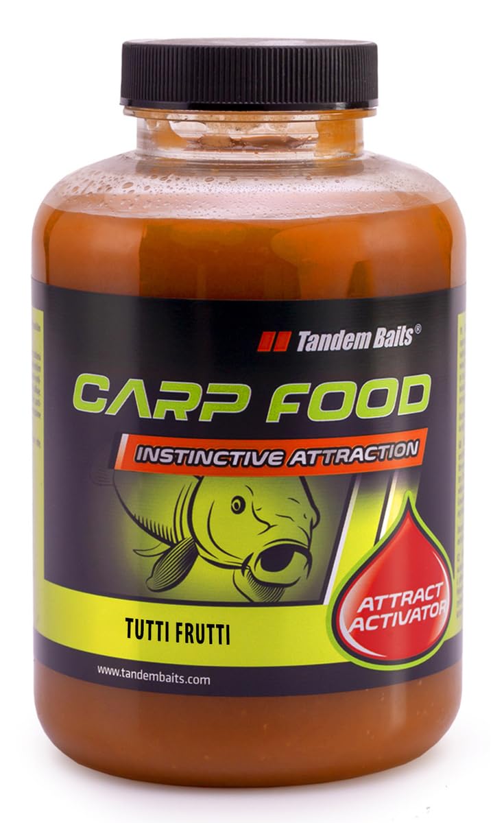 Tandem Baits Carp Food Attract Activator Mega Tutti Frutti, Fish Attractors, Carp Fishing Without Effort, Big Fish Bait, Carp Accessories for Professionals & Hobby Anglers 500 ml